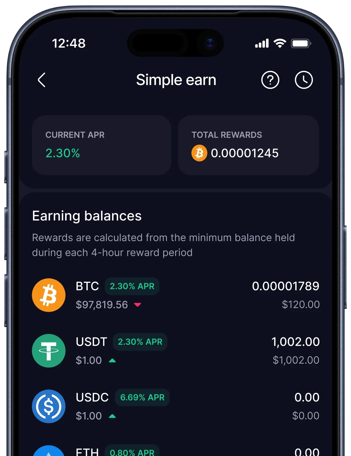 Simple earn